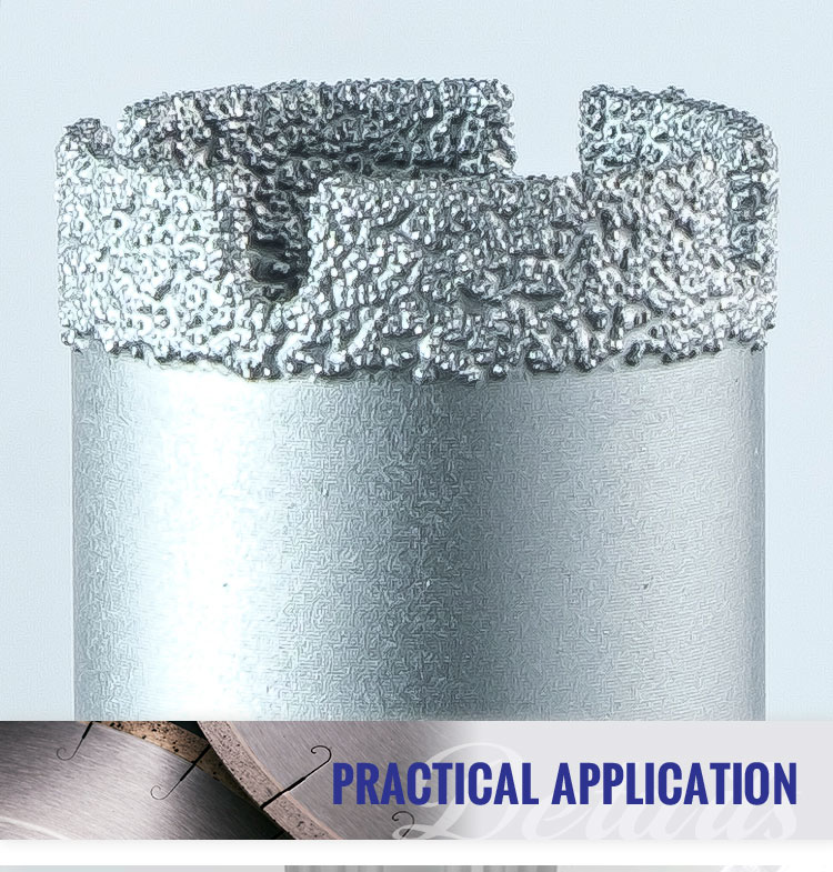 6-125mm Vacuum Brazed Diamond Core Drill Bit for Stone Tile Granite Ceramic Marble