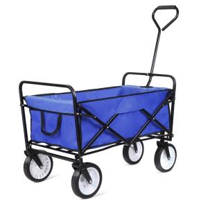 Quality 86*46*85 Dimension Collapsible Folding Outdoor Utility Wagon Cart 300LBS Red Black Blue wholesale