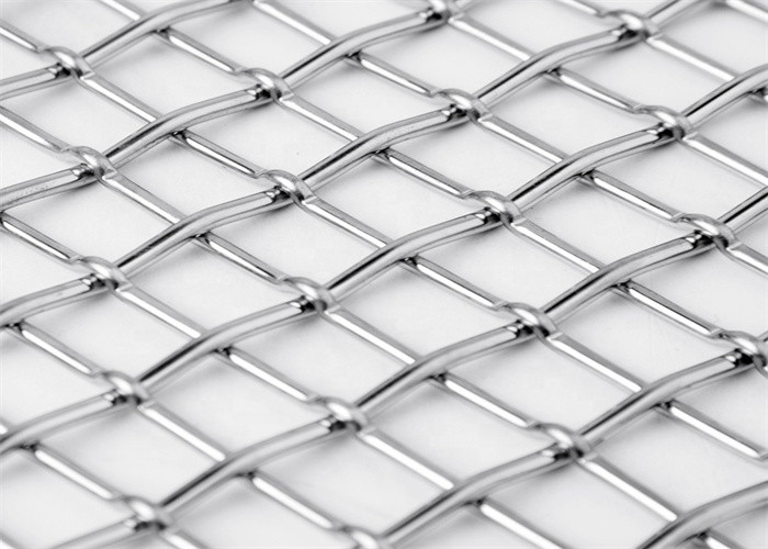 Woven Metal 316 Ss Rope Decorative Wire Mesh For Railing Balustrade Infill Panels