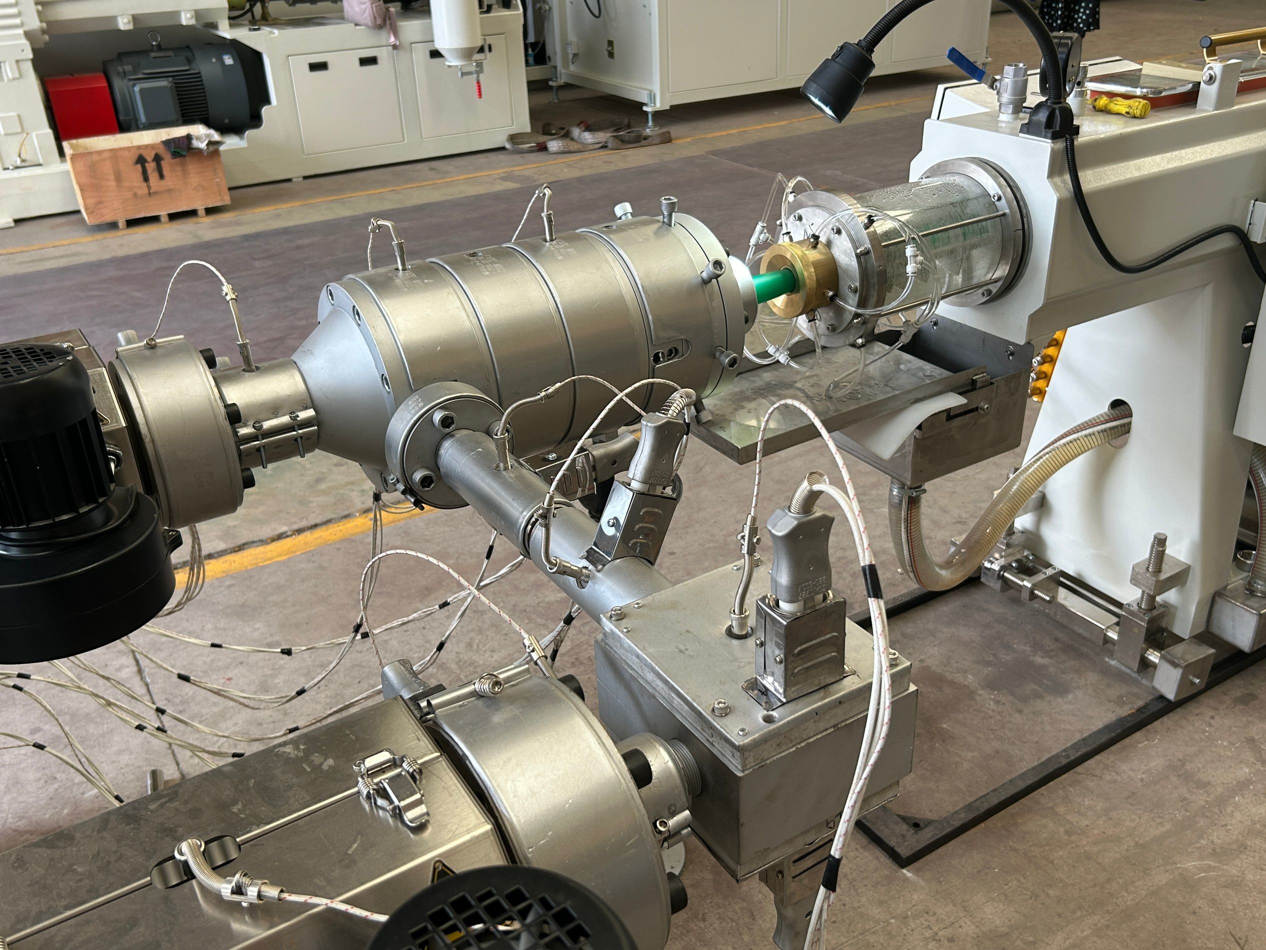 20-50mm Fast High Speed PE PP HDPE PVC PPR Mpp Plastic Water Gas Supply Drainage Solid Wall Pipe Hose Tube Making Machine Production Extrusion Line