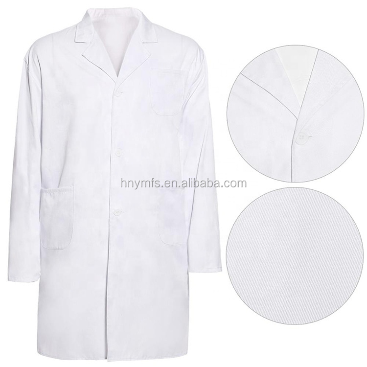 Hot Sale Coverall Doctors Long Coats Hospital Dress Doctor