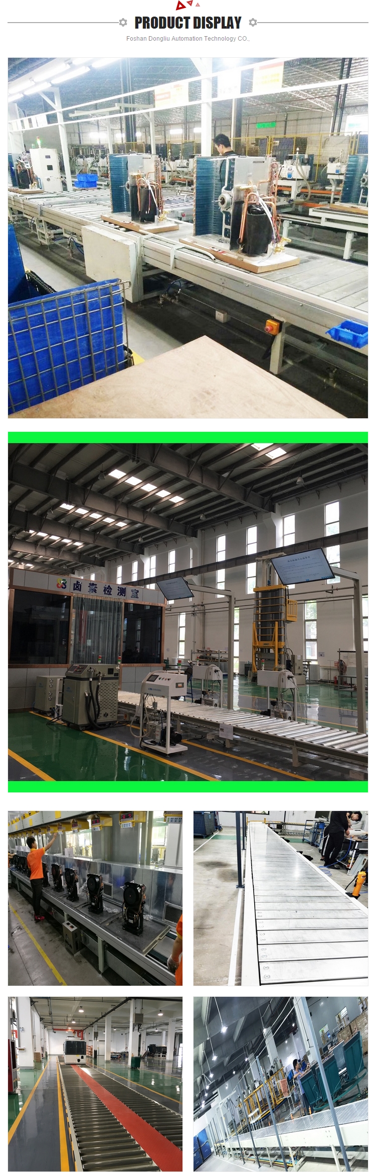 Stainless Steel Full Automatic Assembly Conveyor For Customized Ac Assembly Line