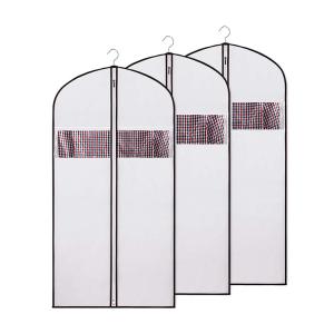 Quality Men Zippered Non Woven Fabric CMYK 9gsm 60x90cm Suit Holder wholesale