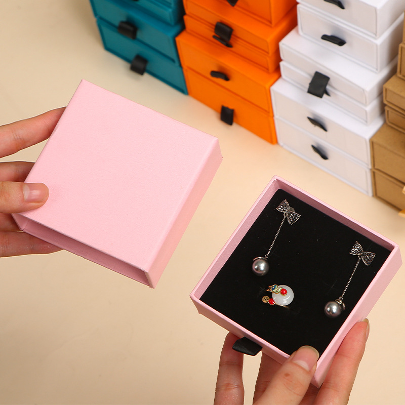 Custom Drawer Paper Material Jewelry Gift Packaging Boxes for Customized Presentation
