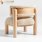 Living Room Fabric Modern Leisure Chair 71cm Height Single Lounge Chairs