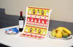 Superfine Fiber Christmas Tea Towels Reactive Printed With Square Shape