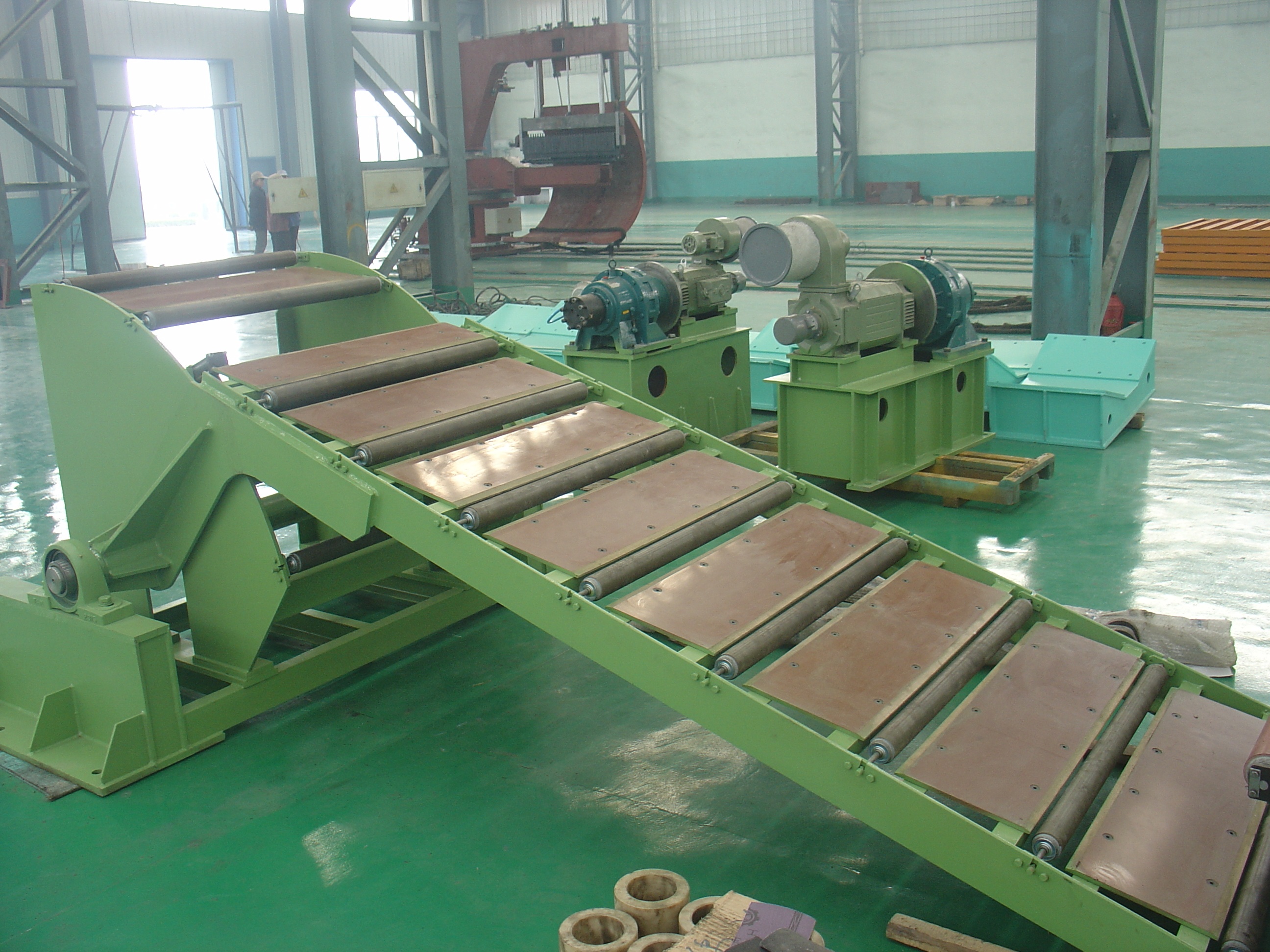 Precision Leveling Mobile Shear Assembly Line for Coil Uncoiling Leveling and Shearing