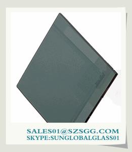 Quality 5.5mm 6mm blue grey tinted float Glass wholesale