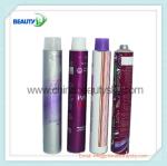 Empty aluminum Collapsible tubes for hair dying cream packing silver color