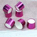 Food Grade Sustainable Aluminum Foil Cupcake Baking Cups , Sustainable Paper