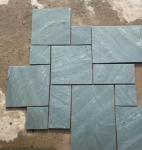 Natural Green Honed Outdoor Slate Paving Tiles 600*150mm