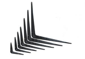 Quality High Durability Wardrobe Shelf Support Brackets , Arched Iron Shelf Bracket wholesale