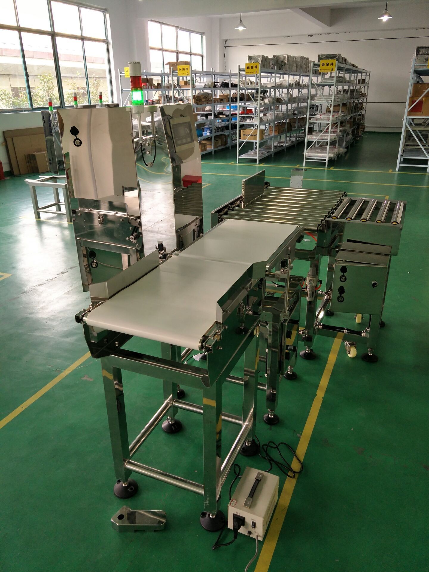 Check Weigher for Heavy Weight 5-10kgs products weight and reject process