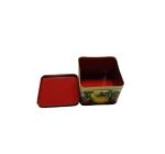 Colorful Square Tin Can For Gift Packaging Customized Logo Acceptable