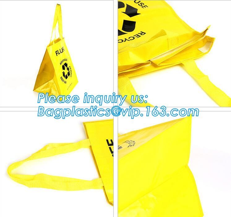 Fashion WaterProof PP Woven Laminated Handle Shopping Bag,fashion laminated reusable pp woven big shopping woven bag