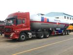 Lightweight Design Fuel Transport Trucks , 30T 62000 Liters Propane Tank Truck