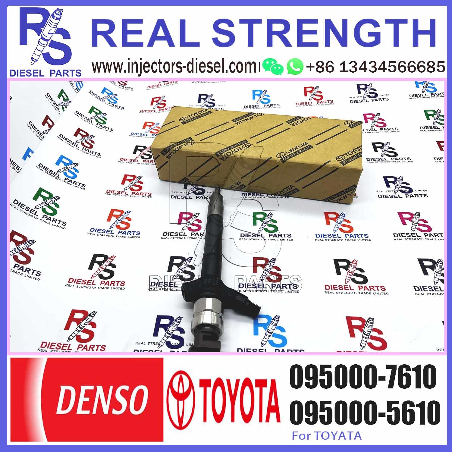 New Diesel Common Rail Injector 095000-6110 095000-6900 095000-7600 095000-7610 23670-09200 236700R060 For TOYOTA 2AD-FH