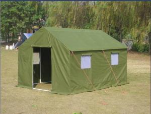 Quality Green Cotton Military Canvas Tents Easy To Install With Stable Structure wholesale