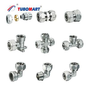 Quality 12mm 16mm 20mm Pex Compression Fittings Demountable Compression Elbow Fittings wholesale