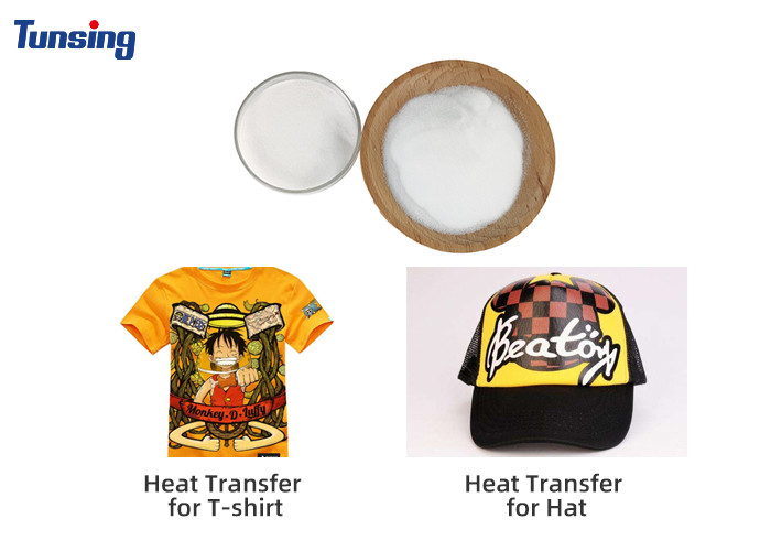 80-200um TPU DTF Hot Melt Adhesive Powder Heat Transfer Printing High Elasticity
