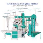 26.59 KW 15-25 Ton Paddy Rice Milling Plant Mini Auto Rice for Medium Complete