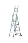 Multi Use Foldable Aluminum Ladder 3x6 Stable Performance For Painting