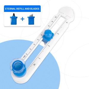 Quality Metal Plastic Round Paper Cutter 20cm Diameter for Customized Colorful Scrap Paper wholesale