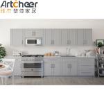 Traditional German Plywood Kitchen Cabinet with Pure Acrylic Countertop at a