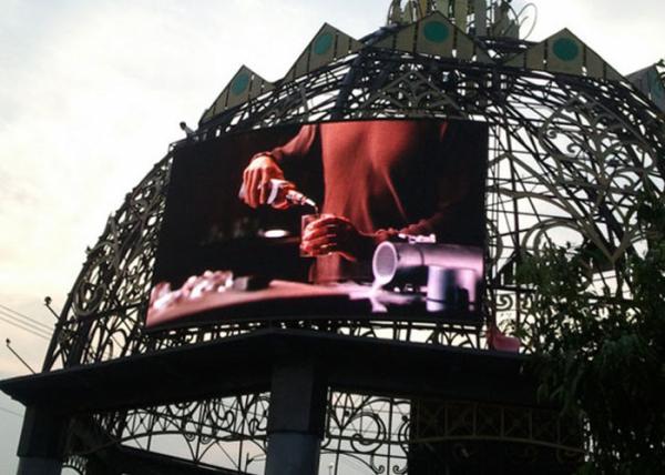Outdoor Pitch 8mm LED Video Screens , SMD Full Color Led Display for Building