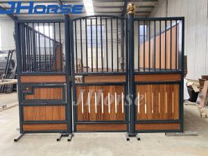 Quality Powder Coating Black Steel Horse Stables Box Customized Made wholesale