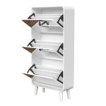 Elbow double layer 3 bucket shoe cabinet