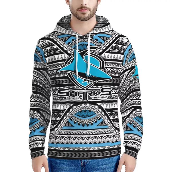 Hibiscus Print Men'S Sports Team Hoodies Pullover Streetwear Customizable