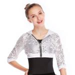 Sequins Hoodies Hip Hop Dance Costumes Jacket Street Dance Costumes Performance
