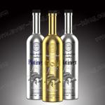 Electroplated Spirit Wine Vodka Glass Liquor Bottle Customized 500ml