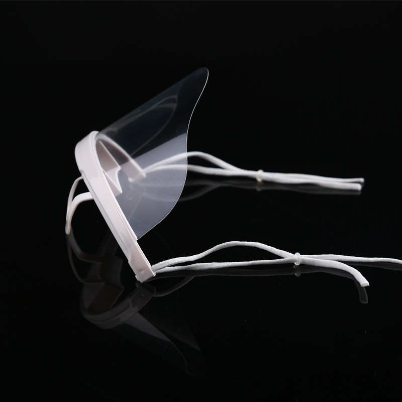 Earloop Style Transparent Plastic Face Cover For Chef