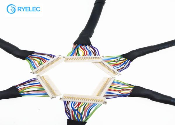 Hirose DF19 Connector LVDS Cable Assembly , 20 Pin LVDS Extension Cablefor For