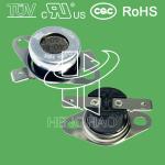 16A 125V Bimetal Bent Terminal Momentary KSD301 Thermostat