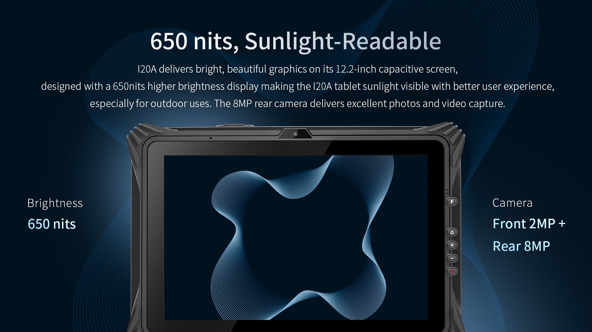 12 Inch Rugged Tablets Windows 11 With I7 CPU IP65 Waterproof 5G Connectivity