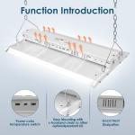 Customized Led Linear Highbay Light 80-400W Dimmable 13000lm for Shop Warehouses
