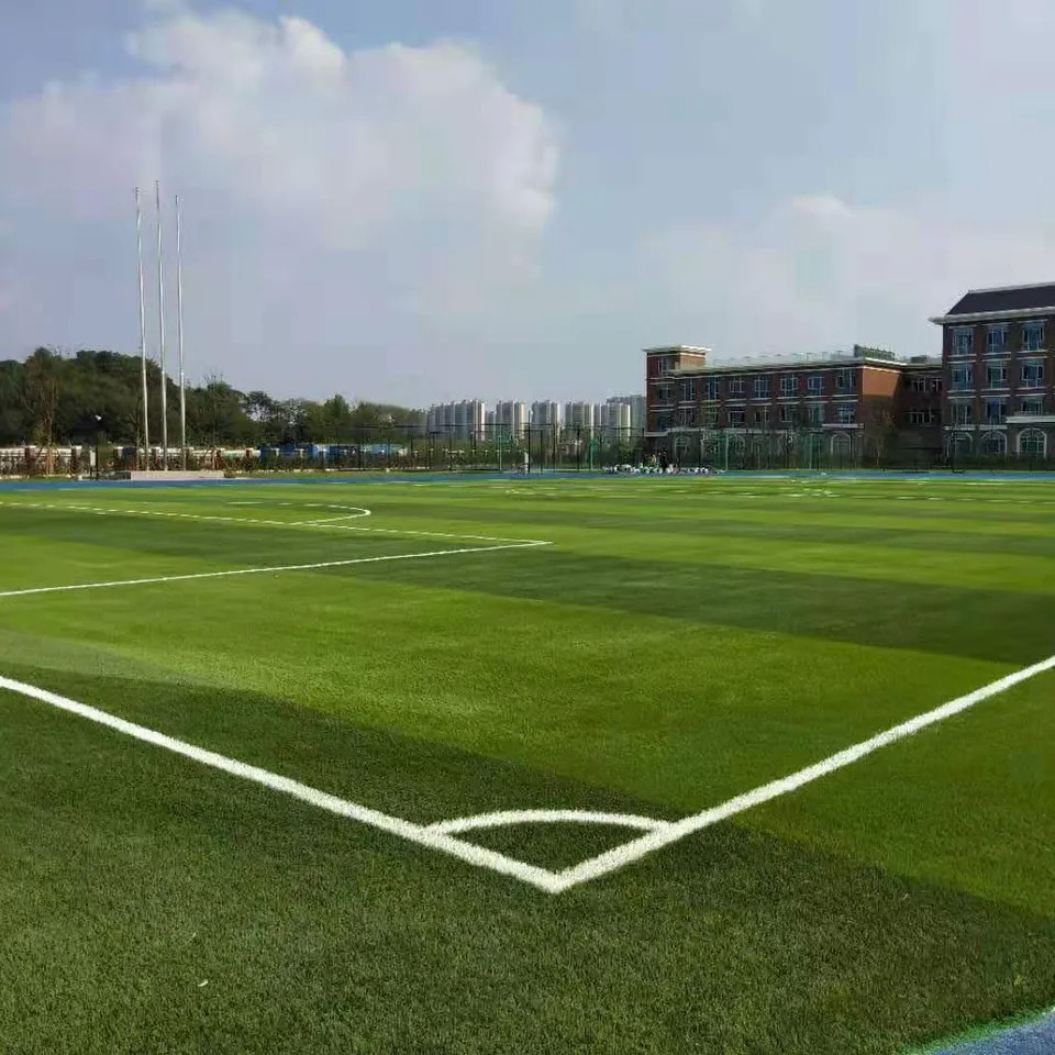 Synthetic Turf Football Field Artificial Grass 50 Mm Sports Flooring Height 30mm