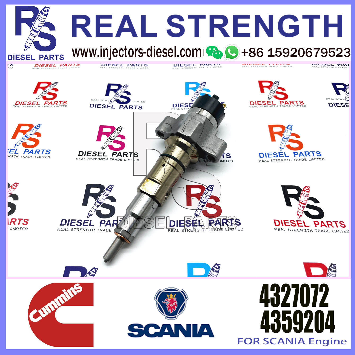 Common Rail Fuel Injector 4327072 4307452 4954927 4984332 2872127 4954679 For ISLE ISL9.5