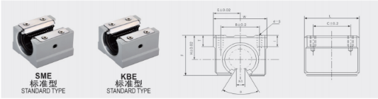 LINEAR Bearing With Rail Aluminium Cylinder Linear Ball Bearing Pillow Block for Long-Term