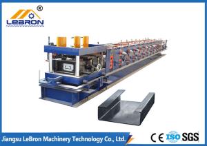Quality 11kW Main Power C Purlin Machine High Roll Forming Speed 80mm Roller Shaft Diameter wholesale
