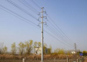 Quality Double / Single Circuit Transmission Tower , Customized Steel Pole Tower wholesale