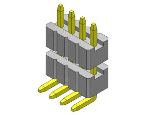 Quality 1.27mm Pin Female Header Connector 1*2PIN To 1*50PIN SQ0.40mm wholesale