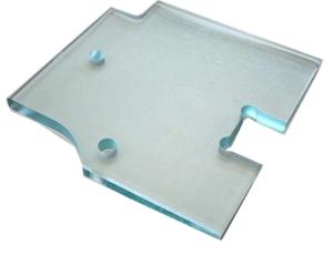 Quality 12MM Toughened Shower Tempered Glass Polishing With Hinge Groove wholesale