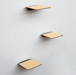 Aluminum Durable Metal Frame Cat Climbing Wall Shelves with Single-side Bracket