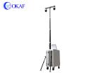 360 Degree Mobile Sentry Surveillance Trailers Solar Trailer Mounted Light