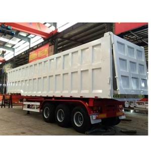 Quality 12 Tire Number Rear Truck Trailer Durable Tri-Axle Dump Trailer for Construction wholesale