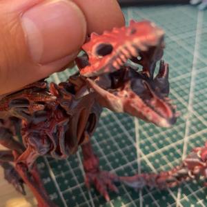 Quality 3D Printed Red Dinosaur Toy 3D Printing Model Customized wholesale